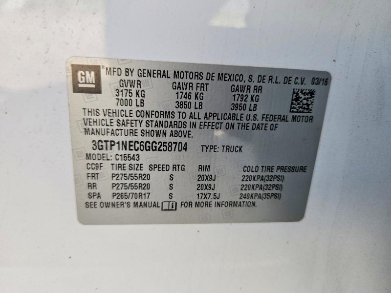 2016 GMC Sierra C1500 SLT