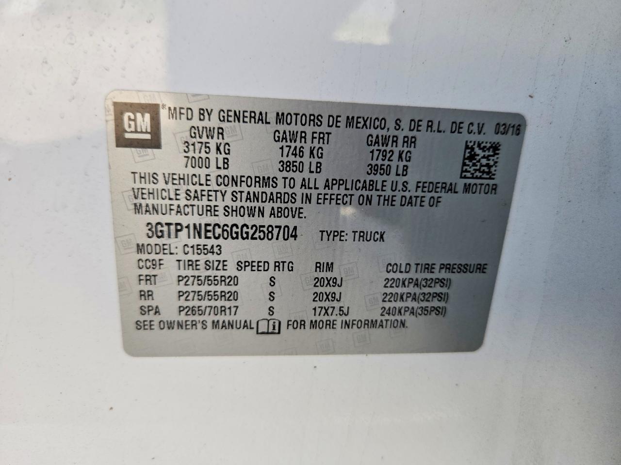 2016 GMC Sierra C1500 SLT