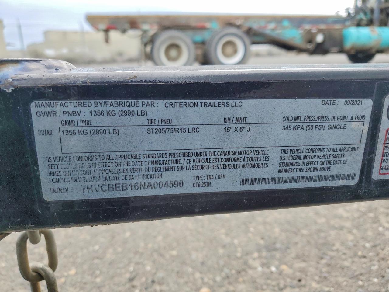 2022 Crit Erion CT612S3N Enclosed Cargo Trailer