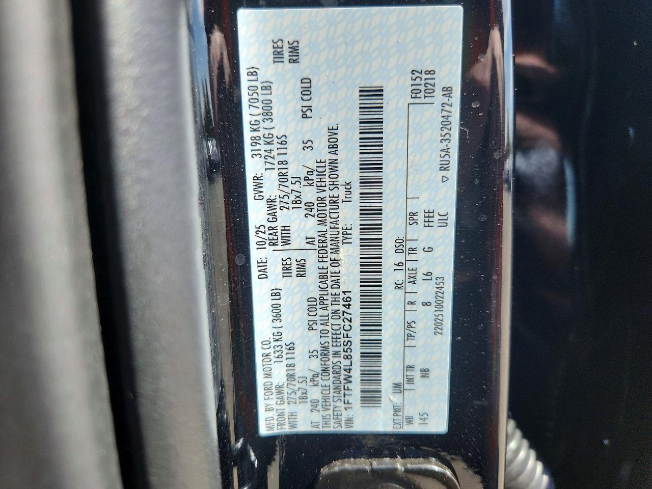 2025 Ford F150 Tremor