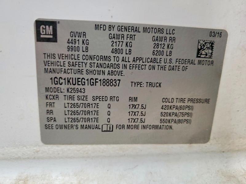 2016 Chevrolet Silverado K2500 Heavy Duty