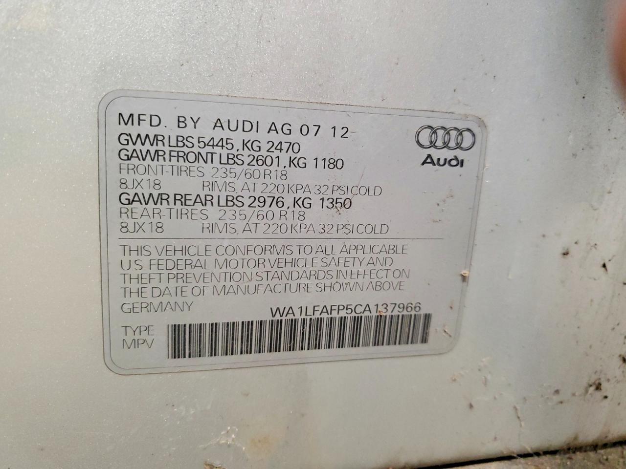 2012 Audi Q5 Premium Plus