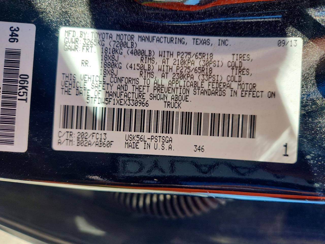 2014 Toyota Tundra SR5