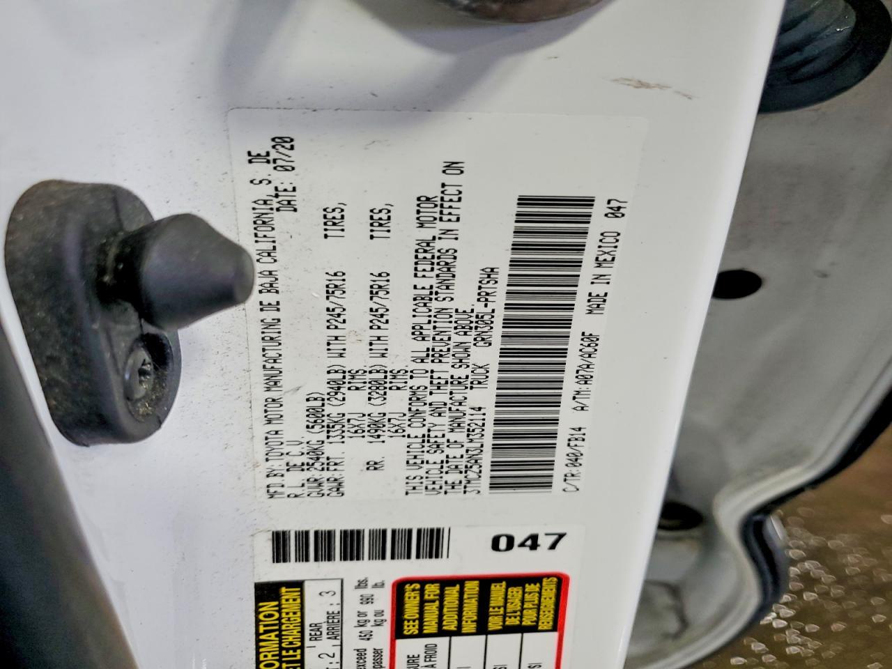 2020 Toyota Tacoma SR V6