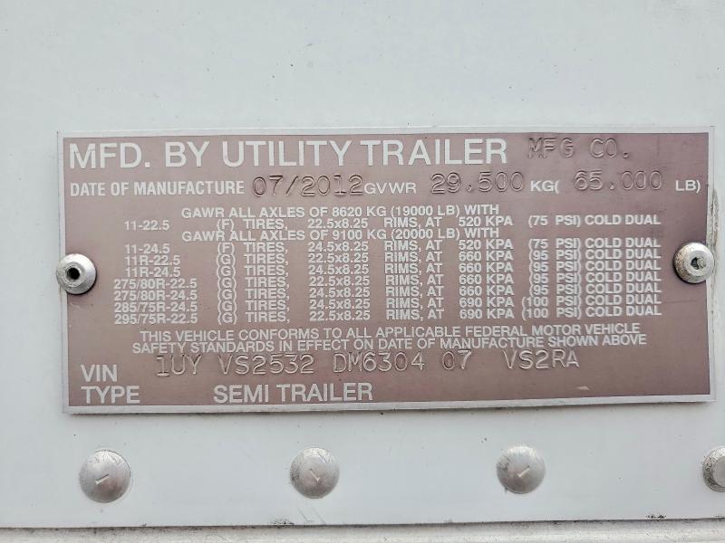 2023 Utility VS2RA Refrigerated Van Trailer