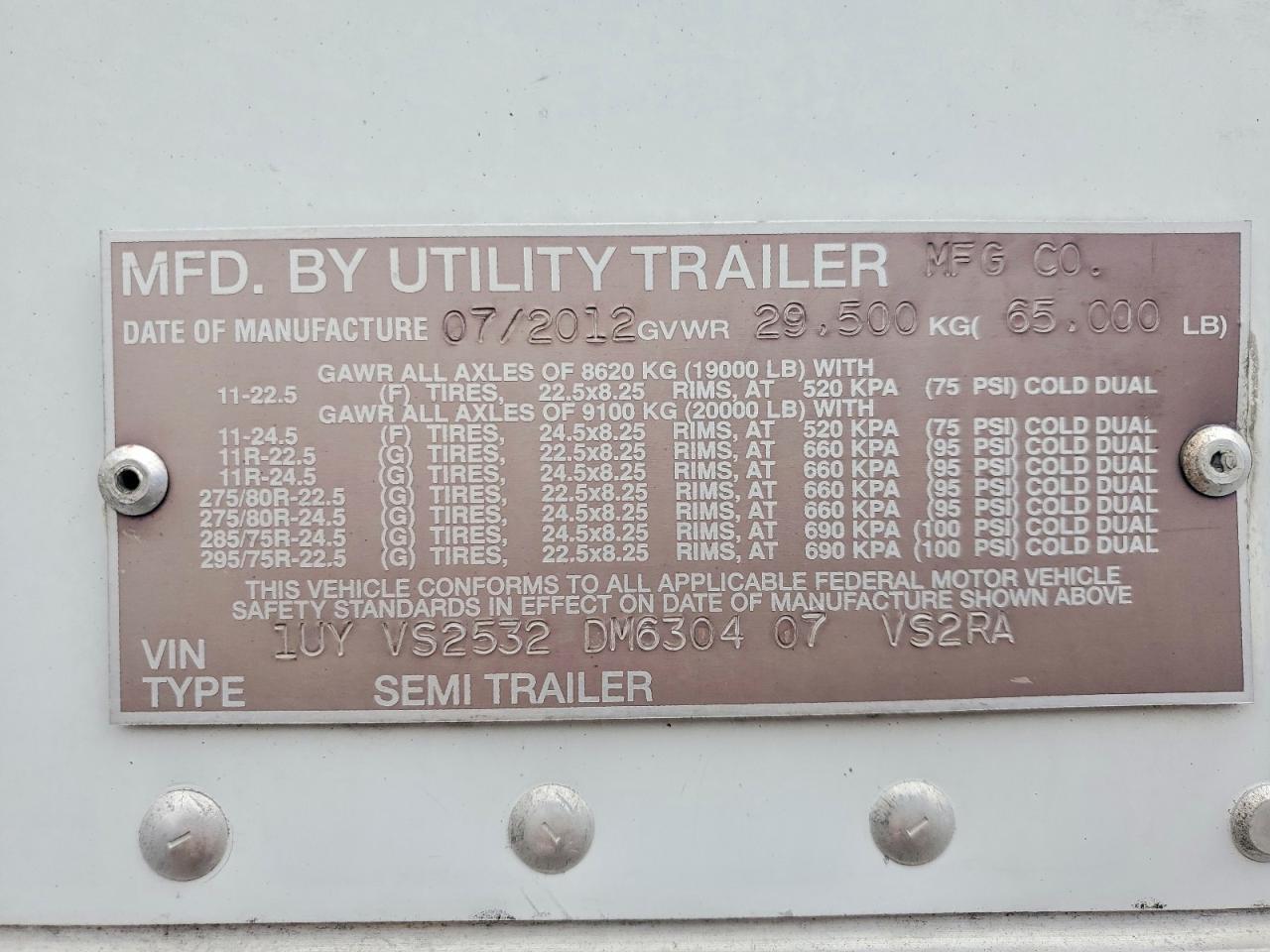 2023 Utility VS2RA Refrigerated Van Trailer
