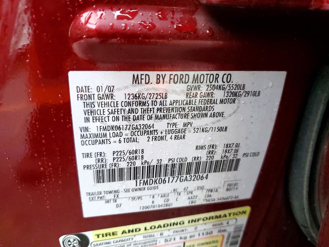 2007 Ford Freestyle Limited