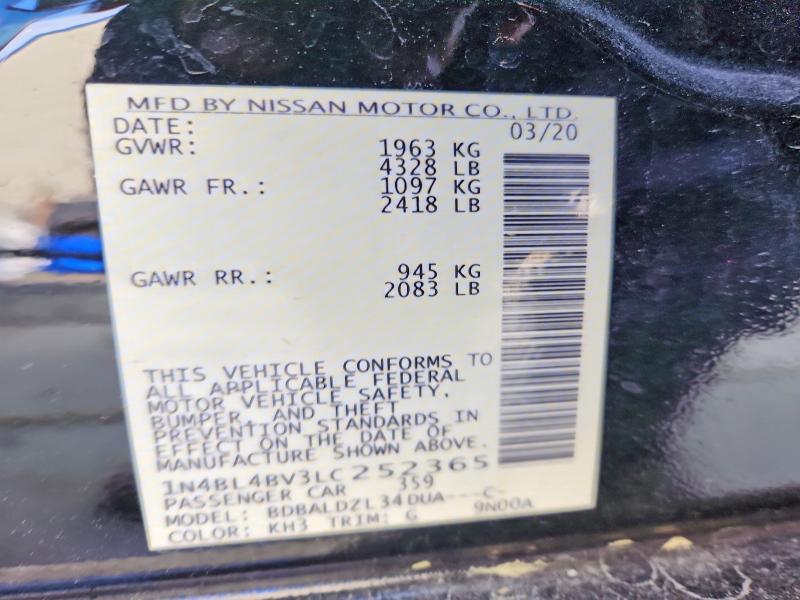 2020 Nissan Altima 2.5 s