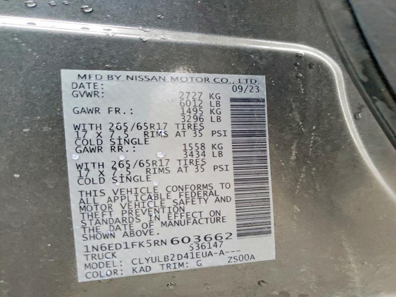 2024 Nissan Frontier SV