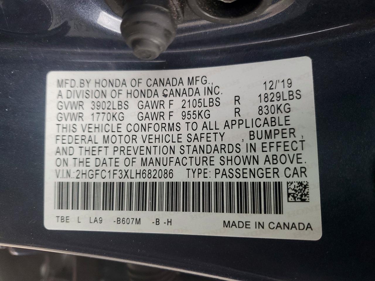 2020 Honda Civic ex