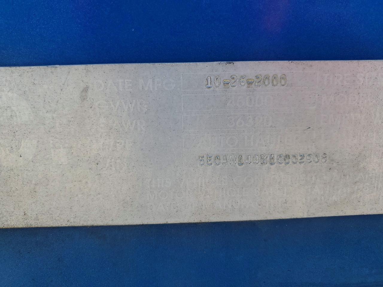 2001 Cottrell Trailer