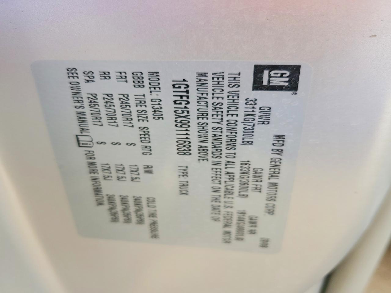 2009 GMC Savana G1500