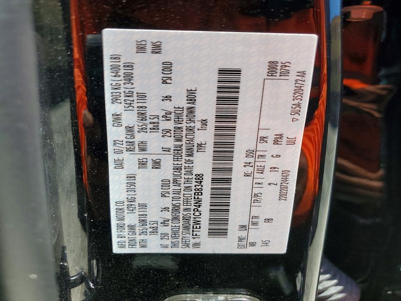 2022 Ford F150 Supercrew