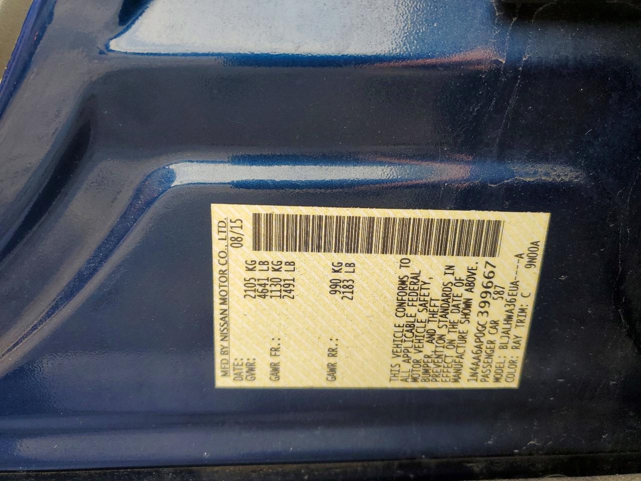 2016 Nissan Maxima Platinum