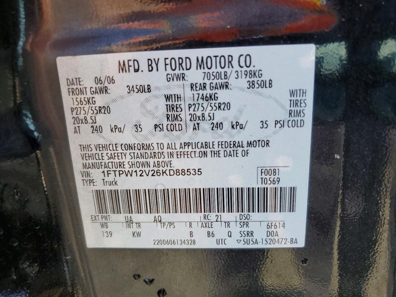 2006 Ford F150 Supercrew