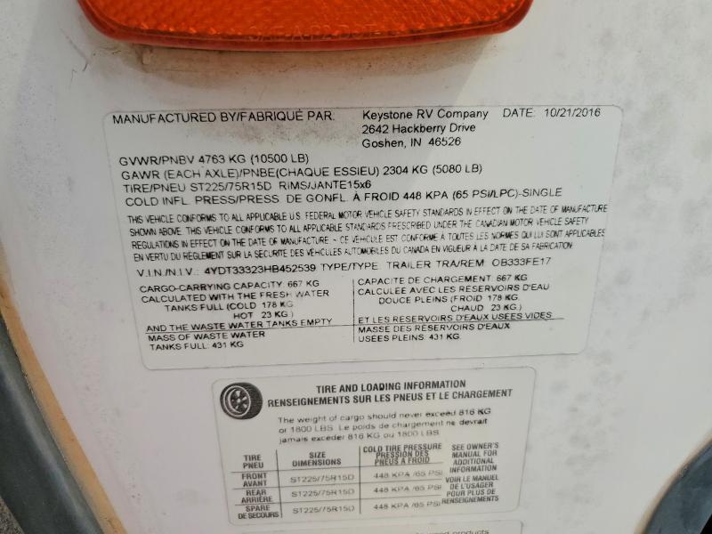 2017 Keystone Outback Camper