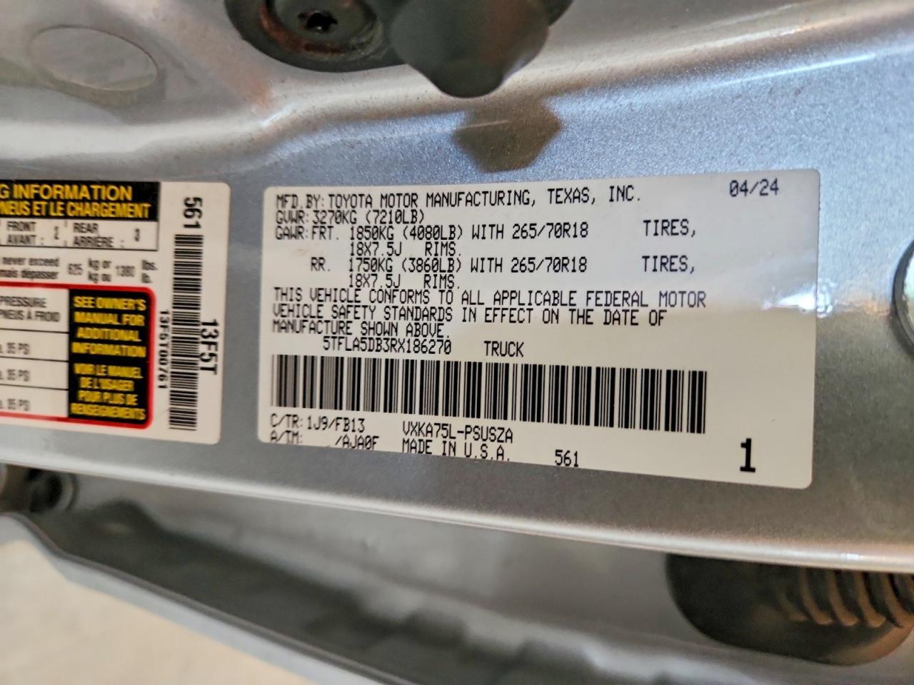 2024 Toyota Tundra SR5