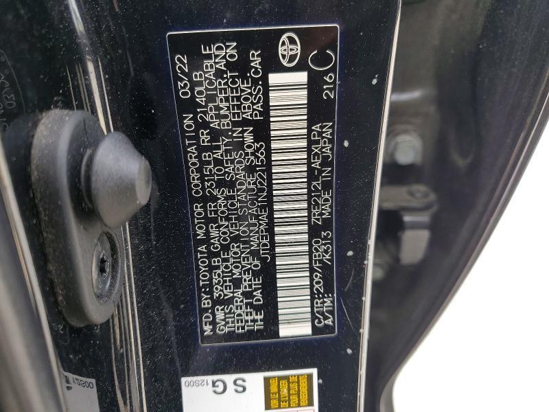 2022 Toyota Corolla le