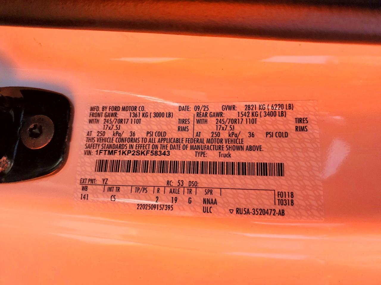 2025 Ford F150 XL