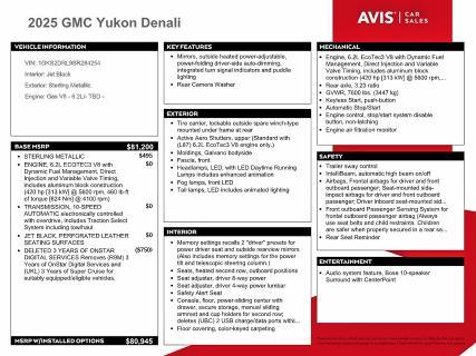 2025 GMC Yukon Denali