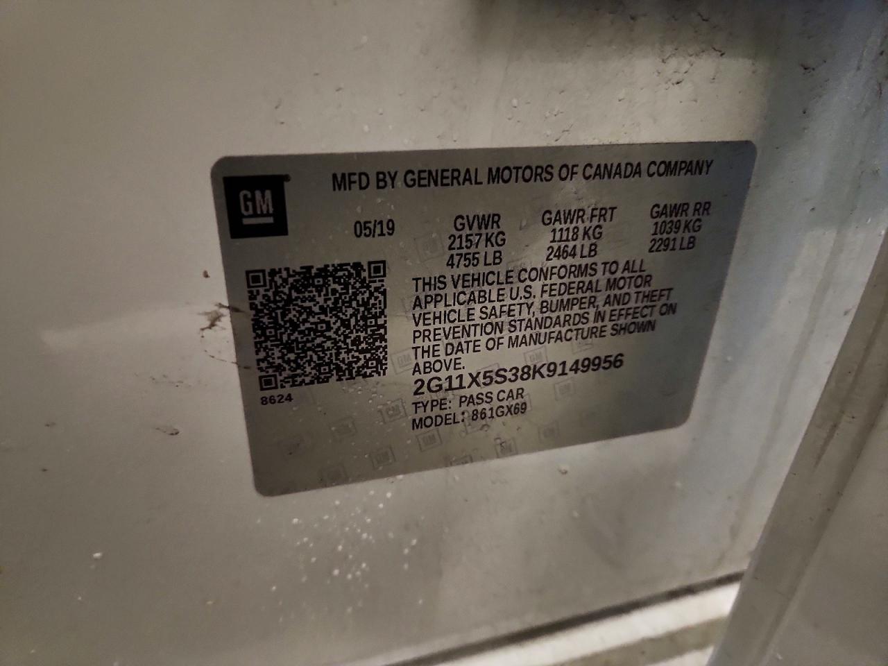 2019 Chevrolet Impala ls