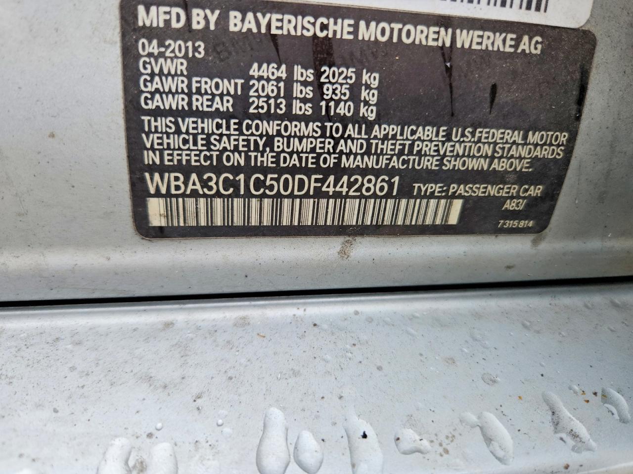 2013 BMW 328 i Sulev