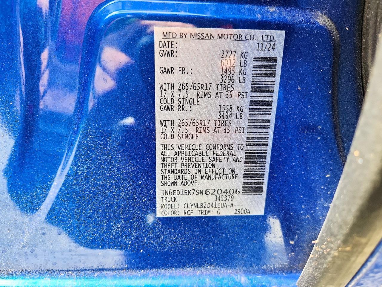 2025 Nissan Frontier SV