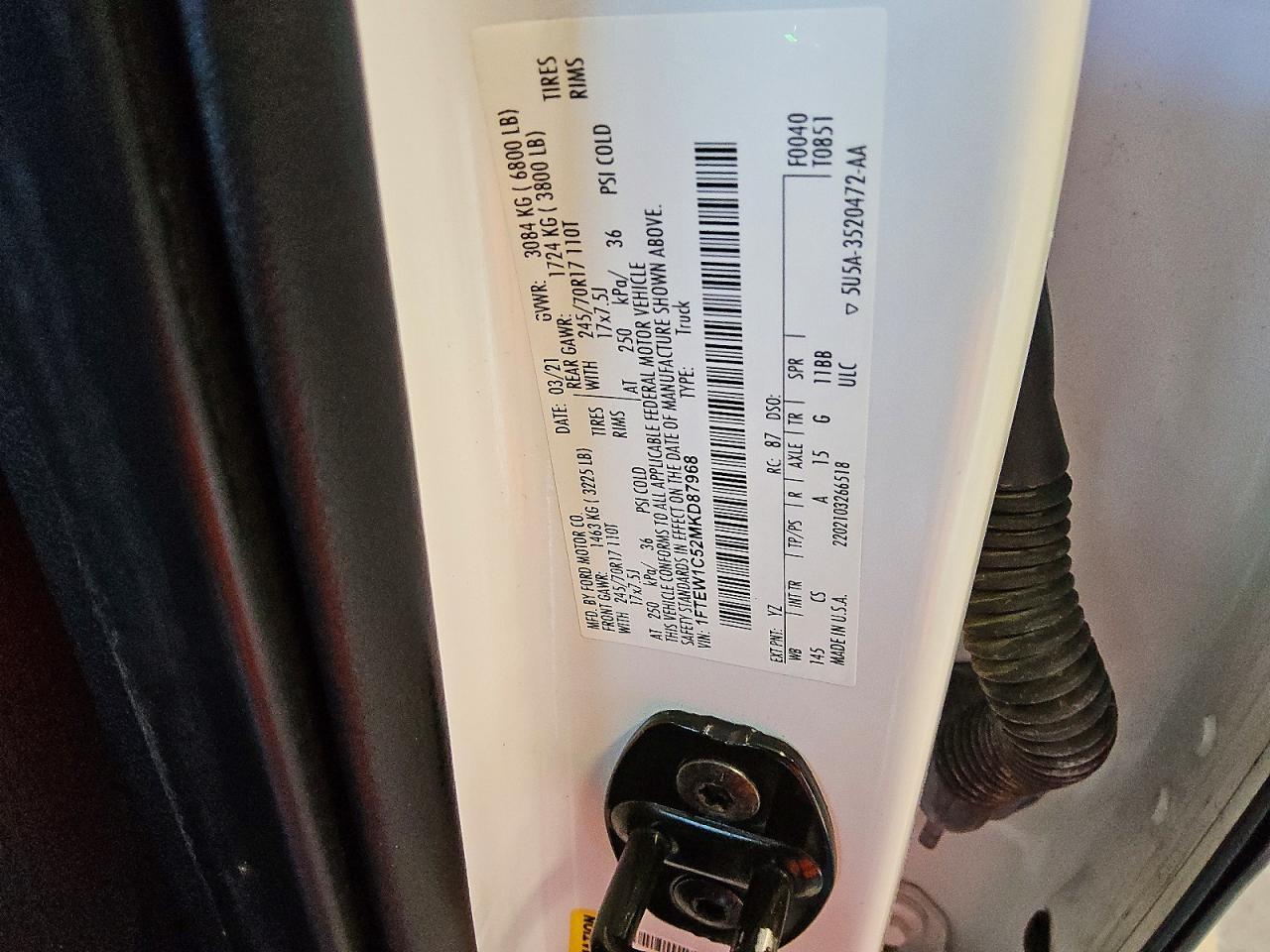 2021 Ford F150 Supercrew