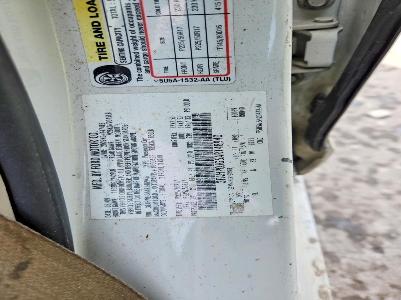 2010 Ford Fusion sel