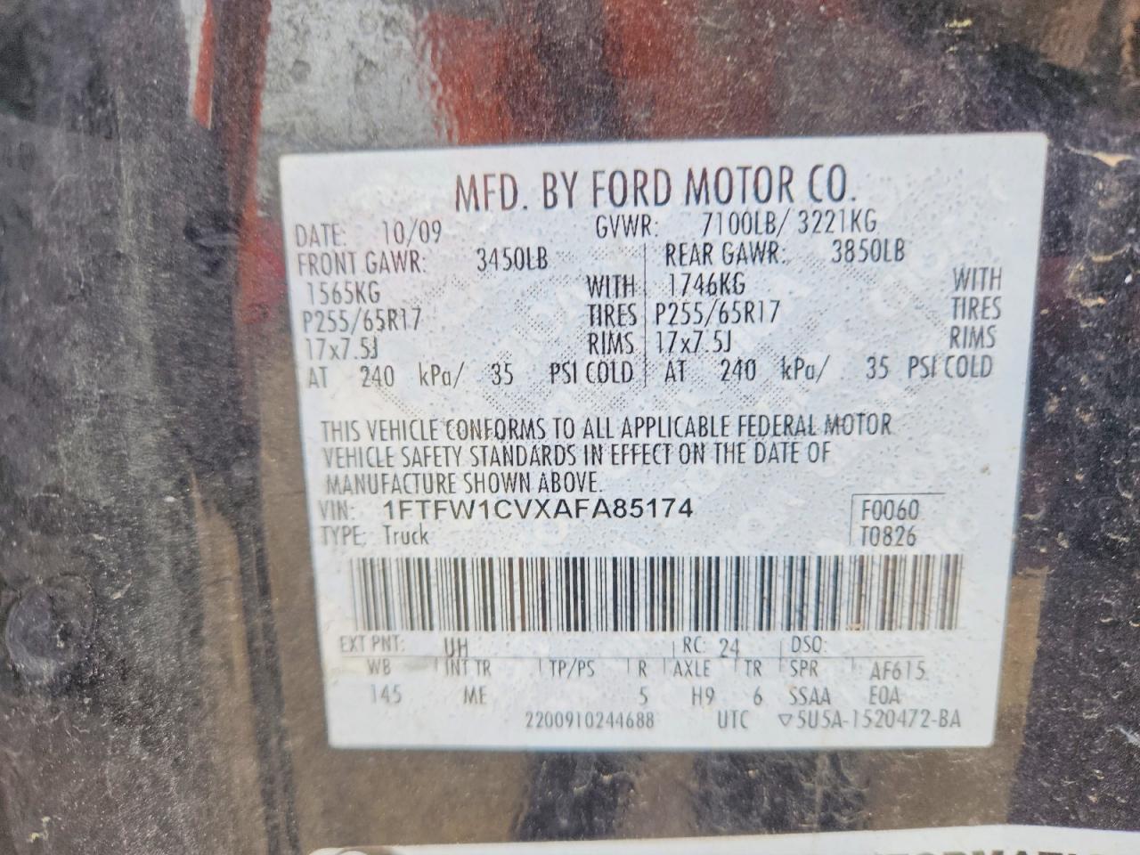 2010 Ford F150 Supercrew