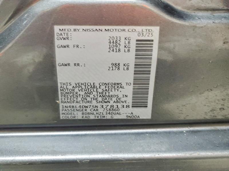 2025 Nissan Altima 2.5 sv