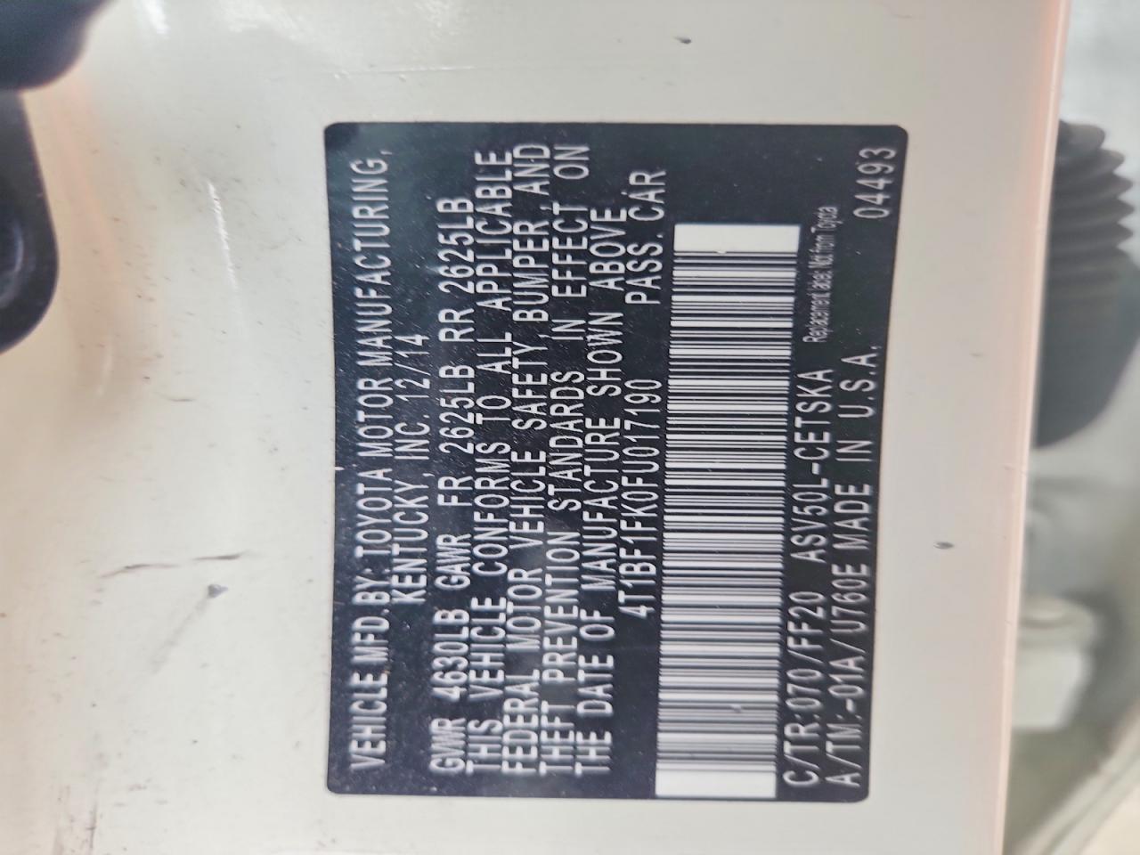 2015 Toyota Camry se