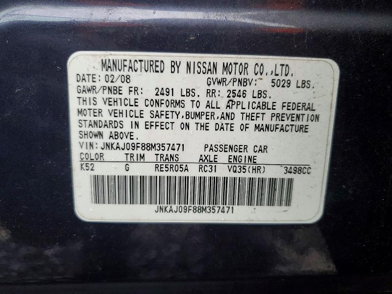 2008 Infiniti Ex35 Base