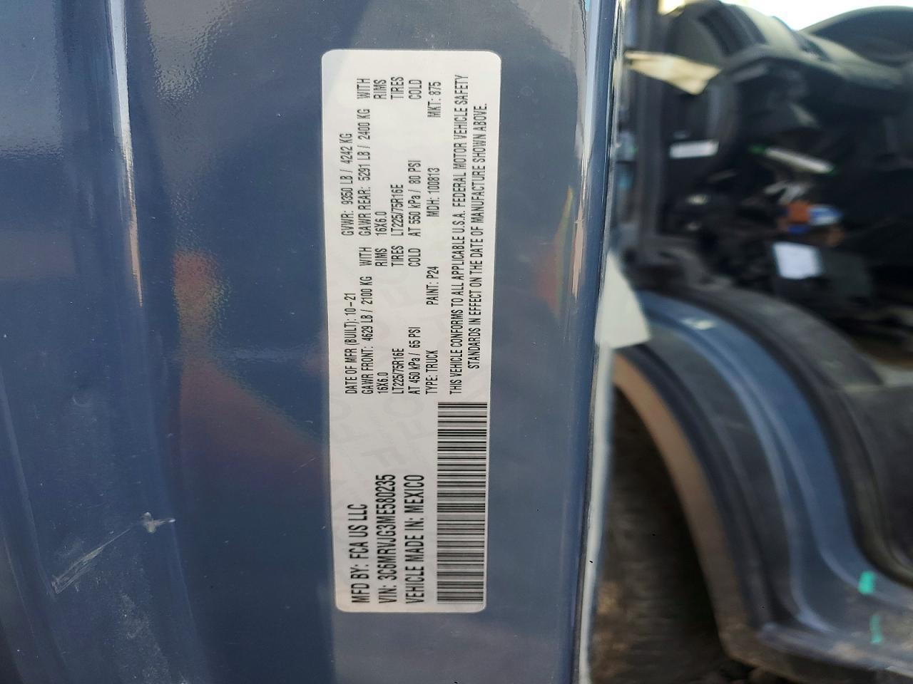 2021 Dodge Ram Promaster 3500 3500 High