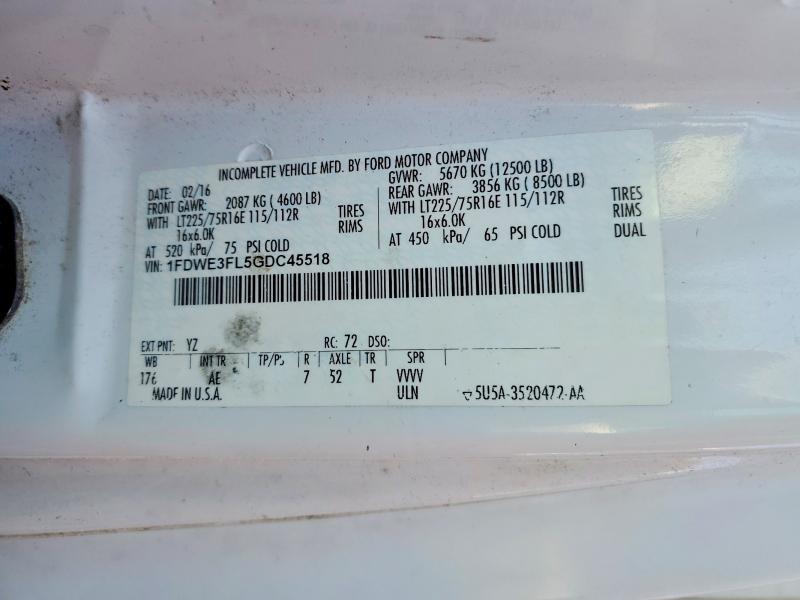 2016 Ford E350 BOX Truck