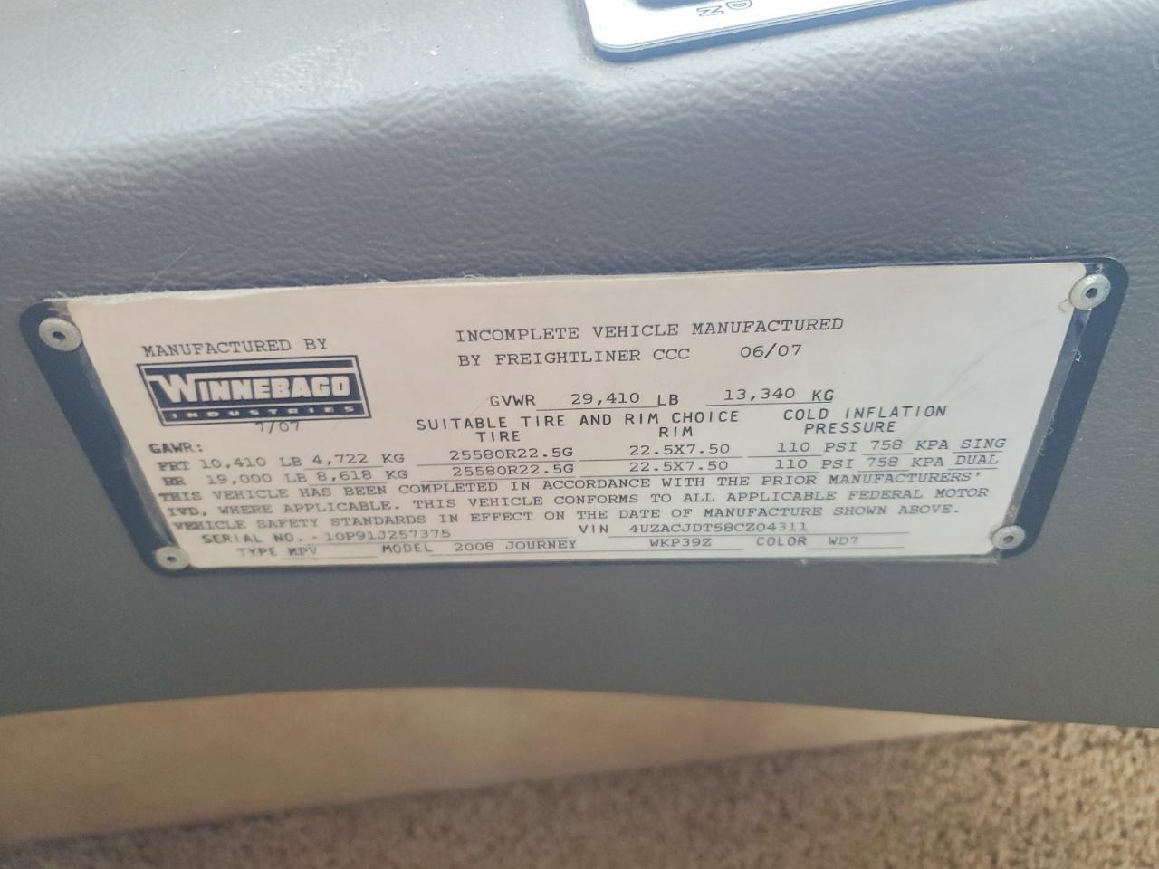 2008 Winnebago Journey RV