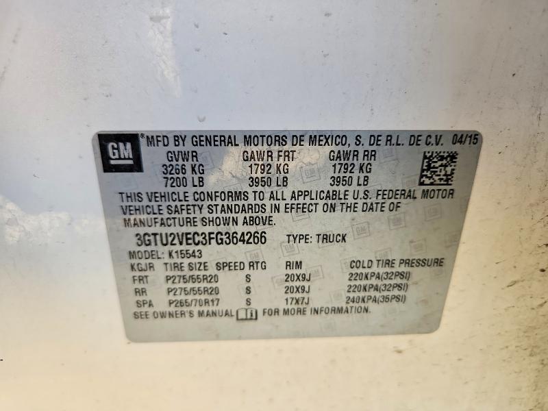 2015 GMC Sierra K1500 slt