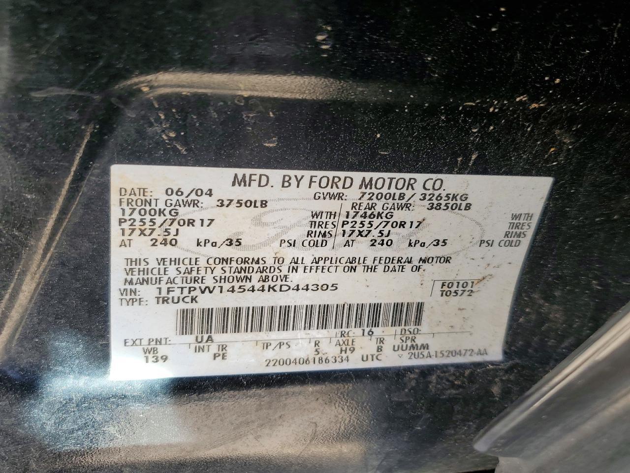 2004 Ford F150 Supercrew