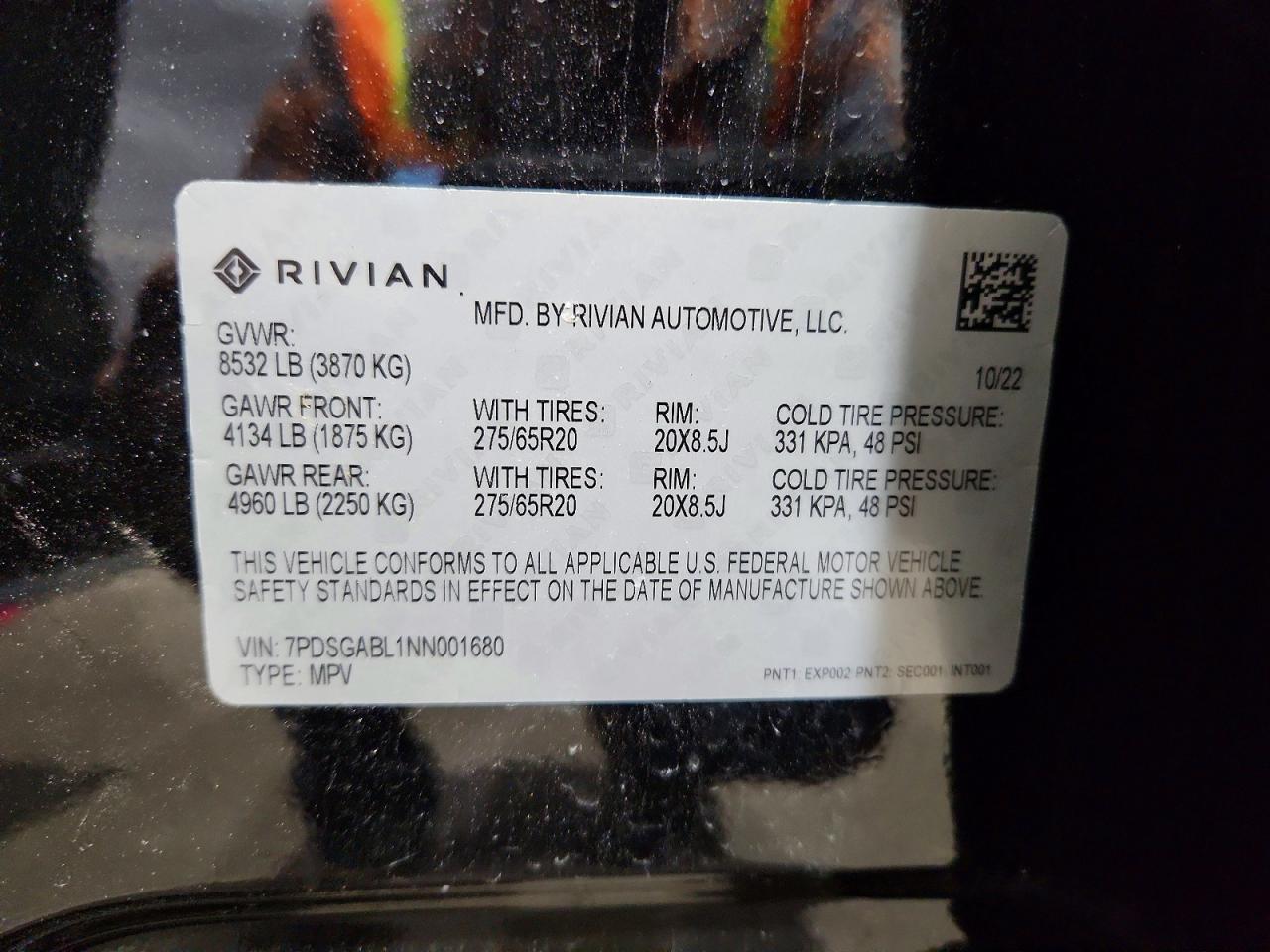 2022 Rivian R1S Launch Edition