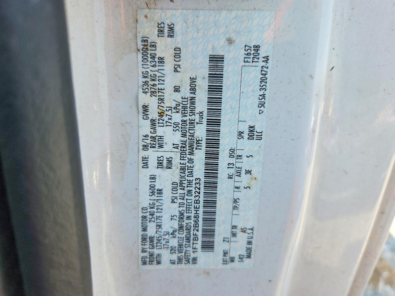 2017 Ford F250 Super Duty