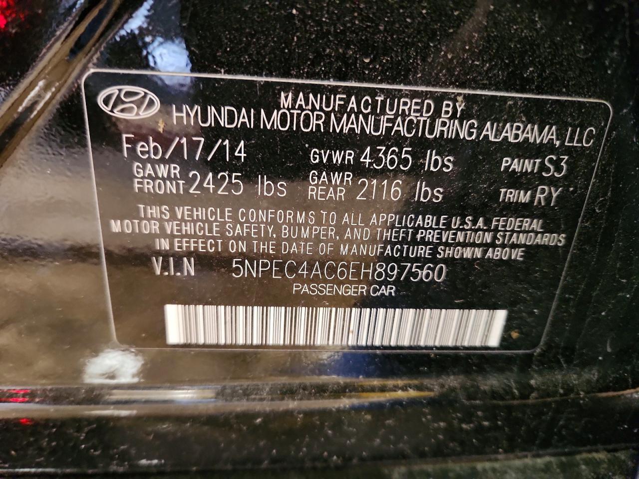 2014 Hyundai Sonata se