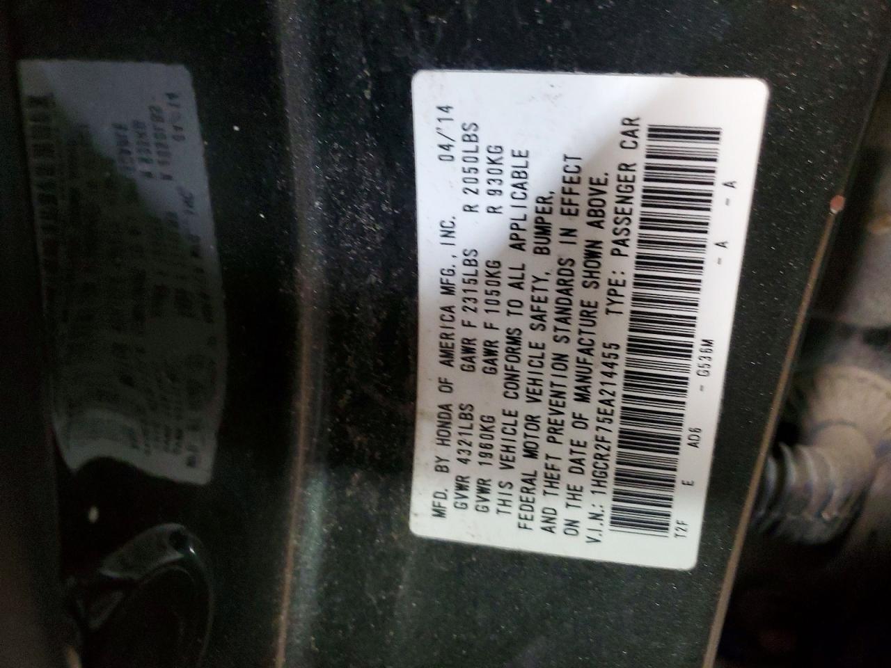 2014 Honda Accord ex