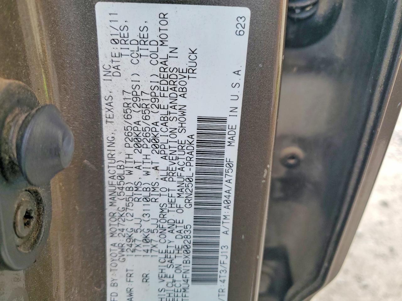 2011 Toyota Tacoma V6