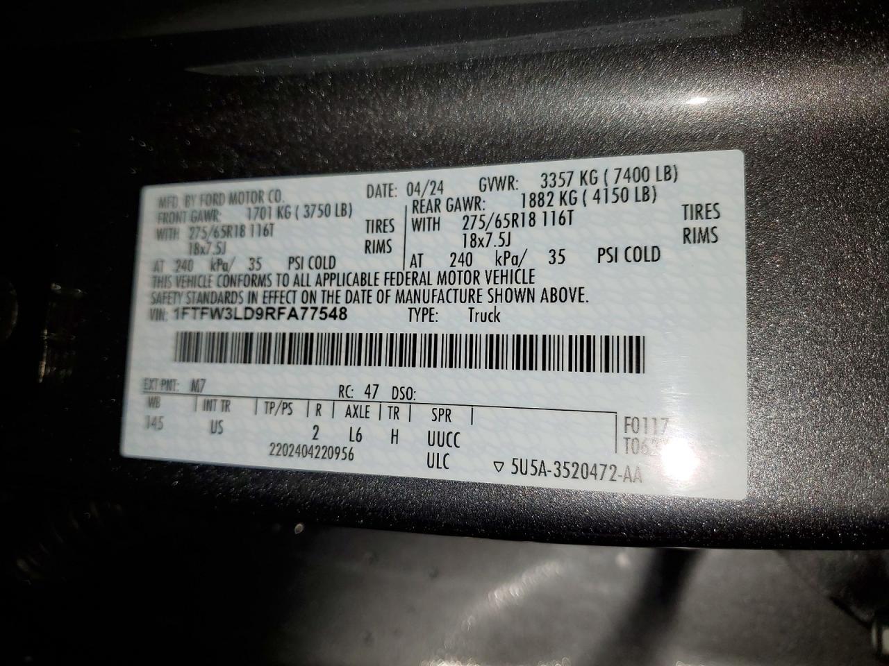 2024 Ford F150 XLT