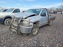 Salvage trucks for sale at Kansas City, KS auction: 2015 Chev Rolet Silverado 2500 Flatbed Truck