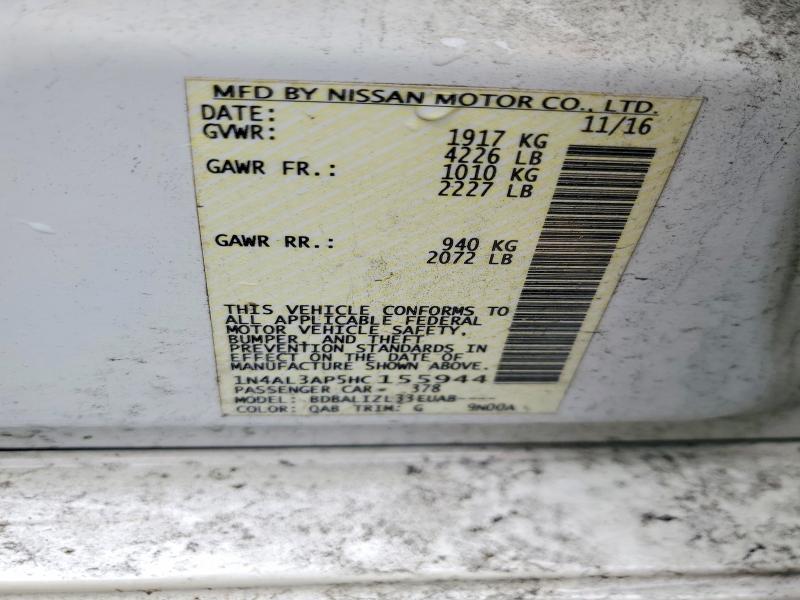 2017 Nissan Altima 2.5 sv