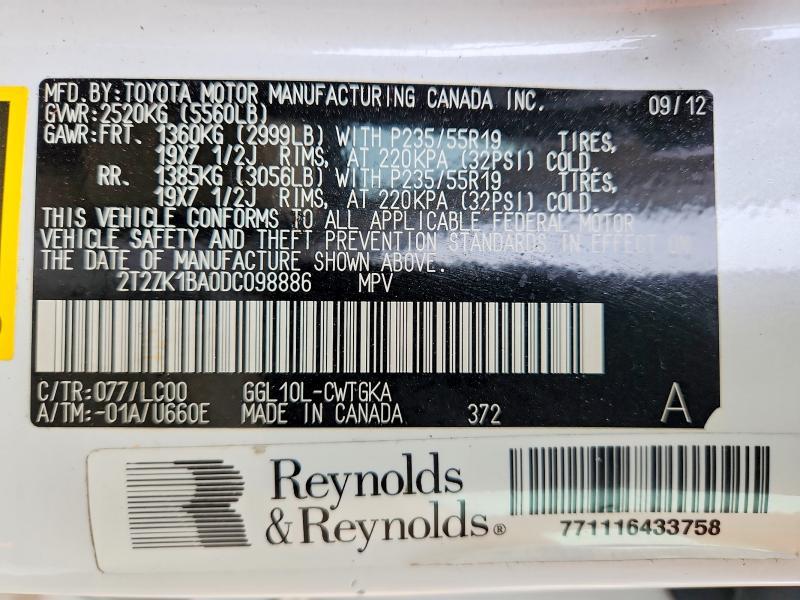 2013 Lexus Rx 350 Base