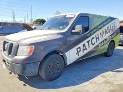 Salvage trucks for sale at Wilmington, CA auction: 2015 Niss AN NV Utility / Service Van