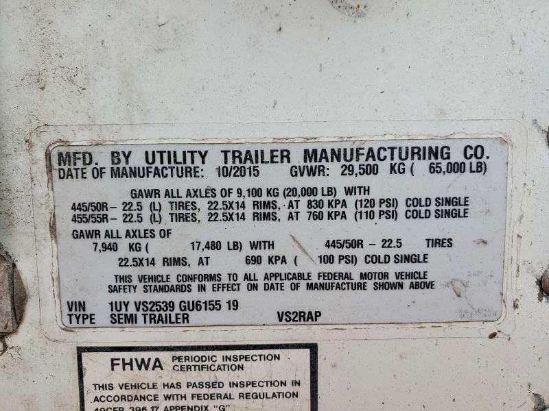 2016 Utility Trailer Manufactu Trailers