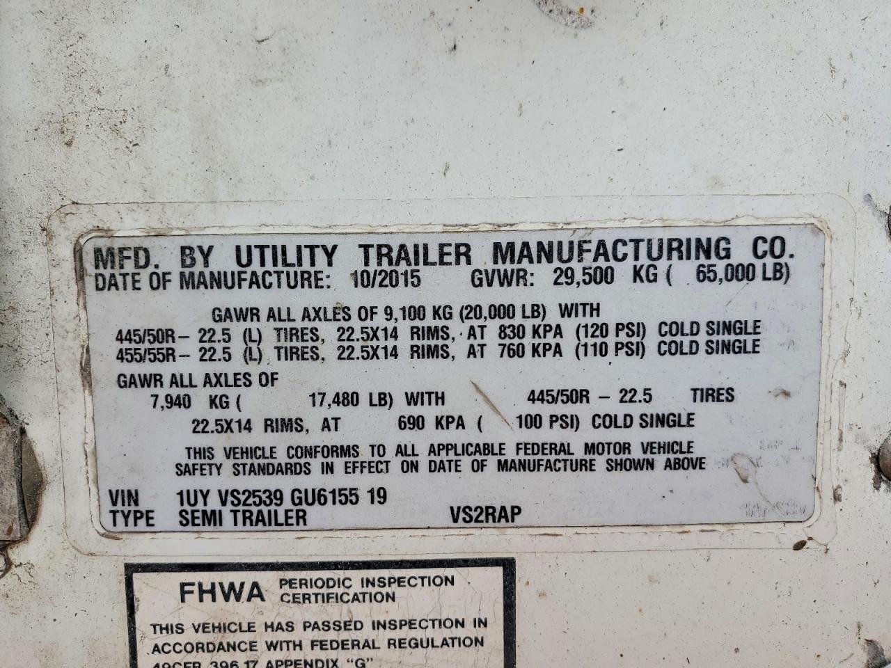 2016 Utility Trailer Manufactu Trailers